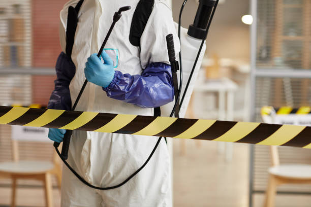 Professional Biohazard Cleanup technician working in Union City, NJ